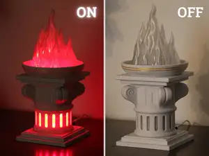 Greek Torch Lamp