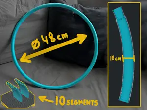 Hula Hoop Ring for Dog Agility - 48cm (modular)