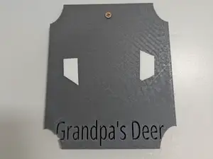 deer mounting plaque
