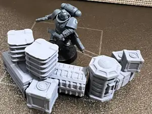 Boxes Barrier Terrain Wargaming