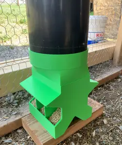 Chicken Feeder with 6 inch PVC Adapter