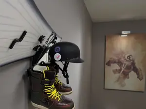 Snowboard holder wall mount