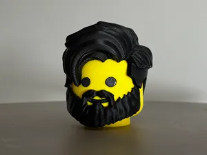 Brick hairstyle + beard / also without beard