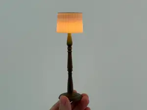Miniature Floor Lamp with KC020 RGB LED Tealight