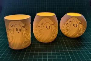 Tealight Halloween lamp _ghost