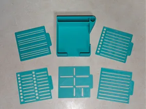 Sticky Note Holder with Stencils