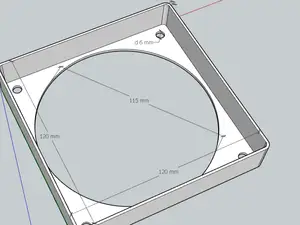 120mm Fan Case / Lüftergehäuse
