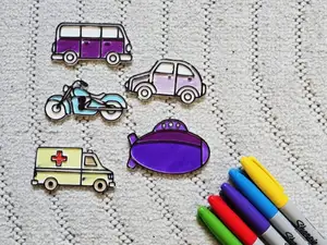 Vehicle Set Car Air Motor Color Coloring Set