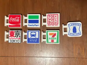 Magnetic store logo post signs--lightbox--7 STYLES
