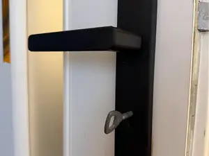 3D Printed Door Handle with and without Lock Cover