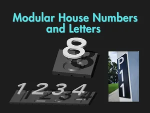 No. 8 - Modular House Numbers & Letters Collection