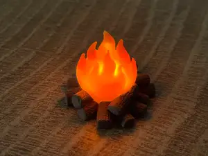 Tiny Log Fire