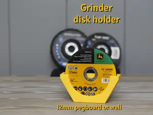 125mm Angle Grinder Disc Holder – Pegboard/Wall