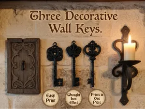 Three Antique Keys. Wall Decoration
