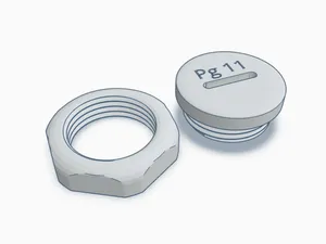 Pg11 Cable Gland Blanking Plug and counternut