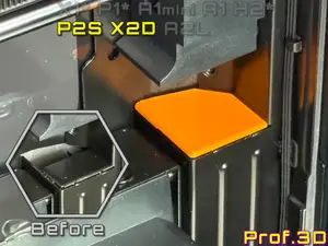 X2D Door Corner Dust Cover⧸ True Fit, Easy Clip