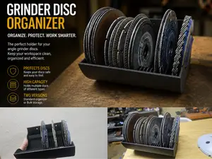 Grinder Disc Organizer – 3D Printed Storage Holder