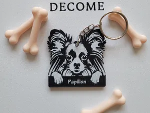 Papillon Keychain