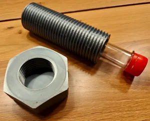 Giant Bolt for PET-preform (Geocaching)
