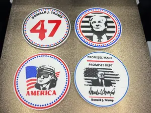 TRUMP 4 PIECE COASTER SET WITH HOLDER