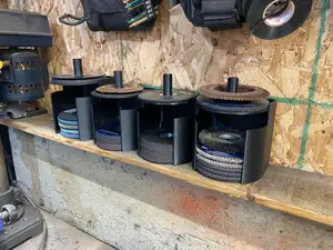 4.5 inch Grinder Disk Organizer with Portable Tray