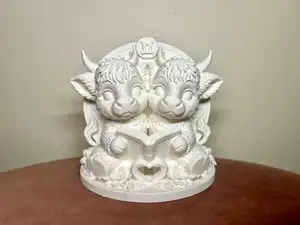 Highland Cow Zodiac Sign Gemini