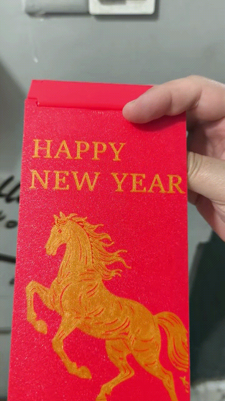 卡扣式无限叠加红包夹(图案自定义)