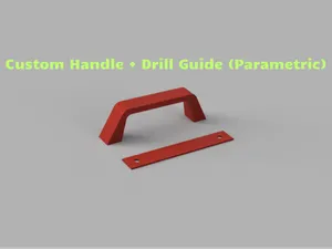 Customizable Handle with Mounting Template
