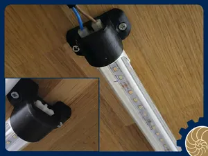 AC Neon LED Tube Holder - Screw & Magnet Mounts