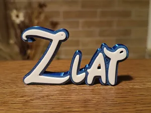Disney Name Sign Zlat Kid Room Wall Decor Tag