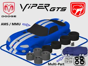Dodge Viper GTS Coupé (SR II) Kit Card 1:24 scale