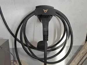 EV Charger cable/connector hanger with custom logo
