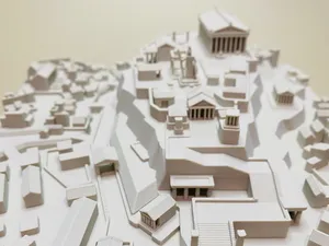 Ancient Greek city model of Athens