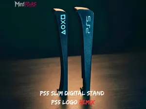 Ps5 Slim Digital Horizontal Stand with PS5 Logo