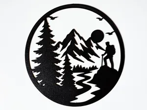 Wall art mountain decor