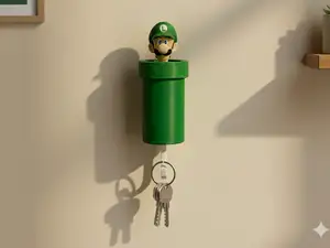 Super Mario Pipe Key Hanger - Luigi