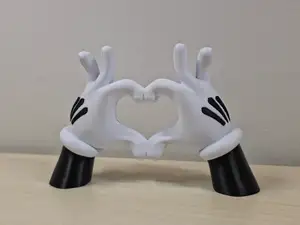 Mickey Mouse hands HEART