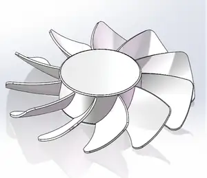 Handheld brushless fan blades
