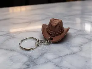 Westernhut Cowboy  Schluesselanhaenger mit Details