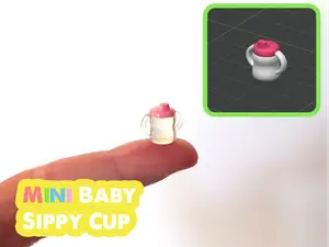 Mini Baby Sippy Cup Dollhouse Miniature Accessory