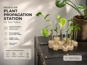 Modular Plant Propagation Station for Test Tubes