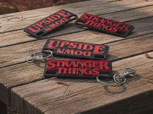 Stranger Things “Upside Down” Keychain –Dual-Sided