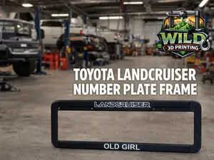Landcruiser Number Plate frame