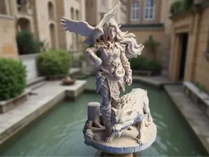 female elf druid Miniatur