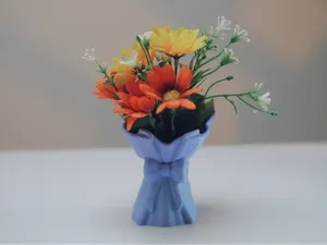 花束包装—蝴蝶结花瓶
