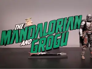 The Mandalorian and Grogu Title Sign
