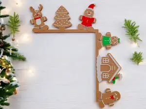 Christmas door corner - Gingerbread