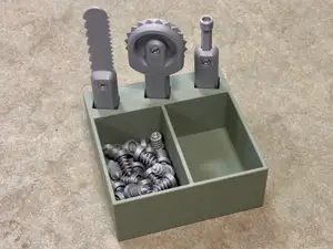 Cardboard Craft Tool and Screw Organizer