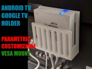 Universal Android TV Box Holder (Parametric, VESA)