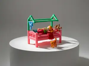 Playmobil Kinderbett mit Dach
